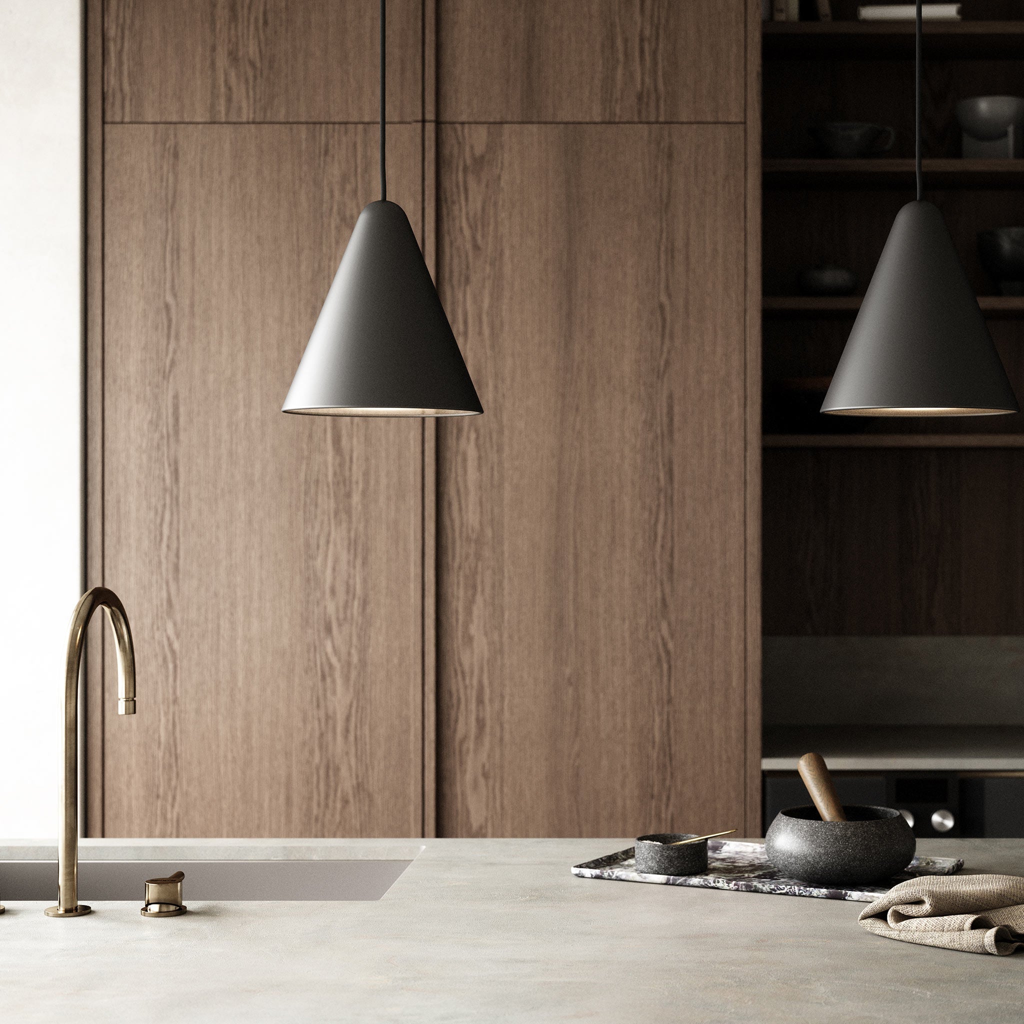 Nono 23 Pendant Light, Black