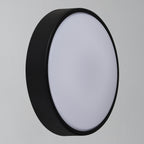 Oliver Round LED Outdoor Light, Black/Opal