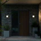 Oliver Round LED Outdoor Light, Black/Opal