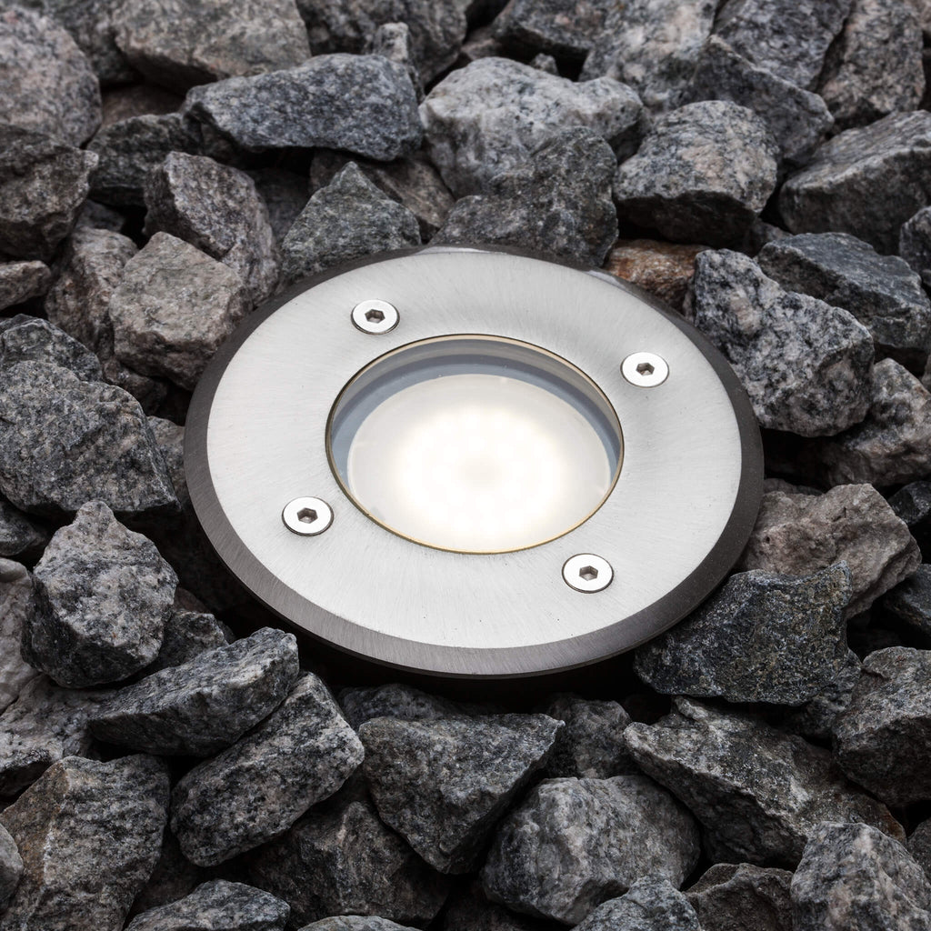 Nordlux Pato Round Ground Recessed Uplighter - -Lampsy