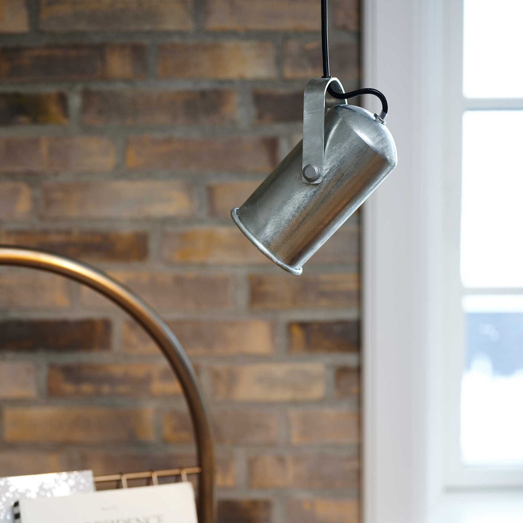 Porter 9 Pendant Light, Galvanised