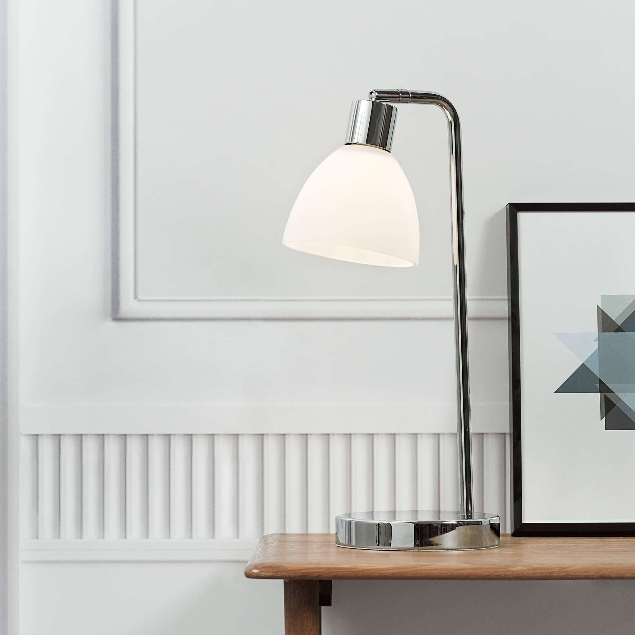 Nordlux Ray Table Lamp - Chrome-Lampsy
