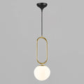 Shapes 27 Pendant Light, Brass/Opal