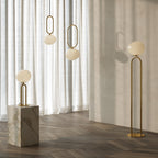 Shapes 27 Pendant Light, Brass/Opal