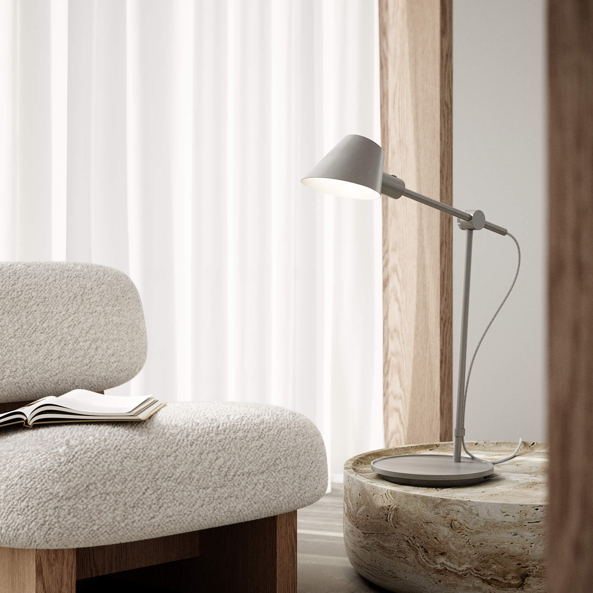 Nordlux Nordlux Swing Long Arm Table Lamp - -Lampsy