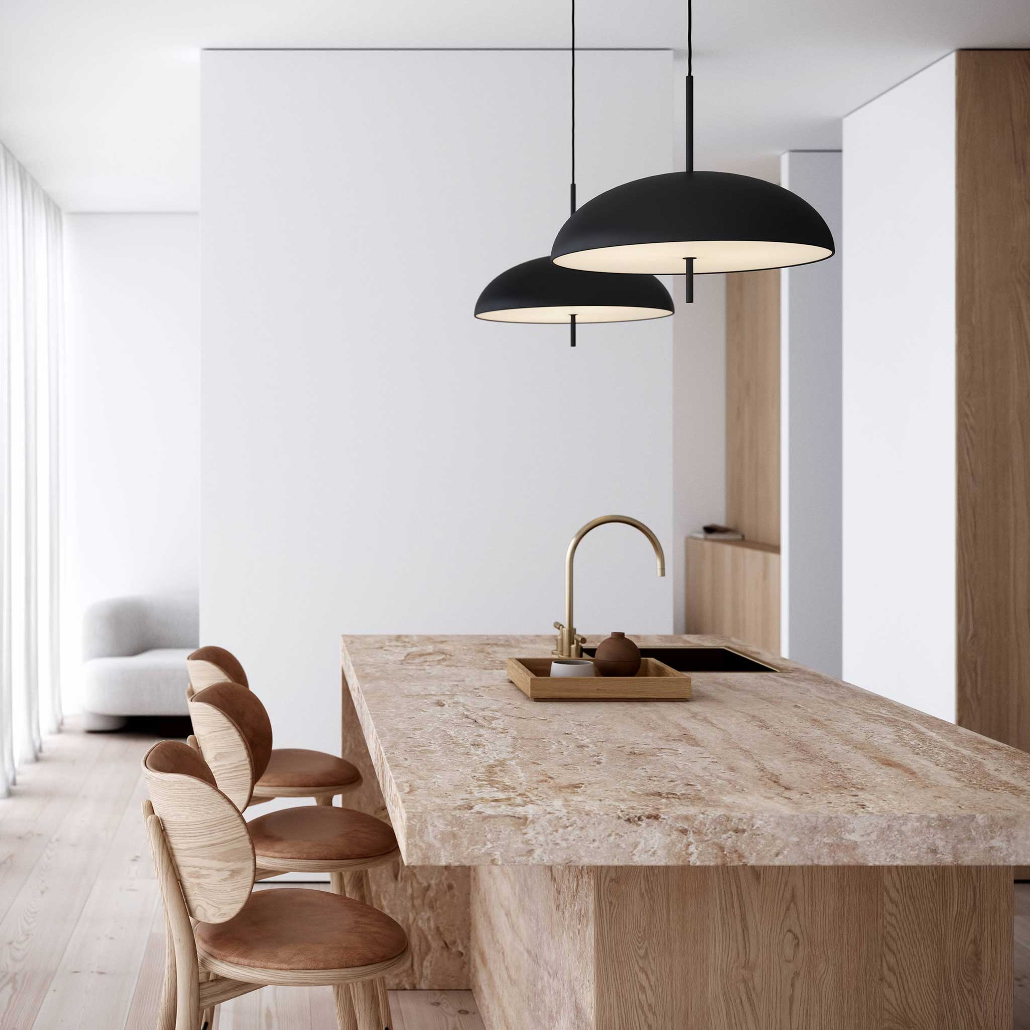 Versale 50 Pendant Light, Black