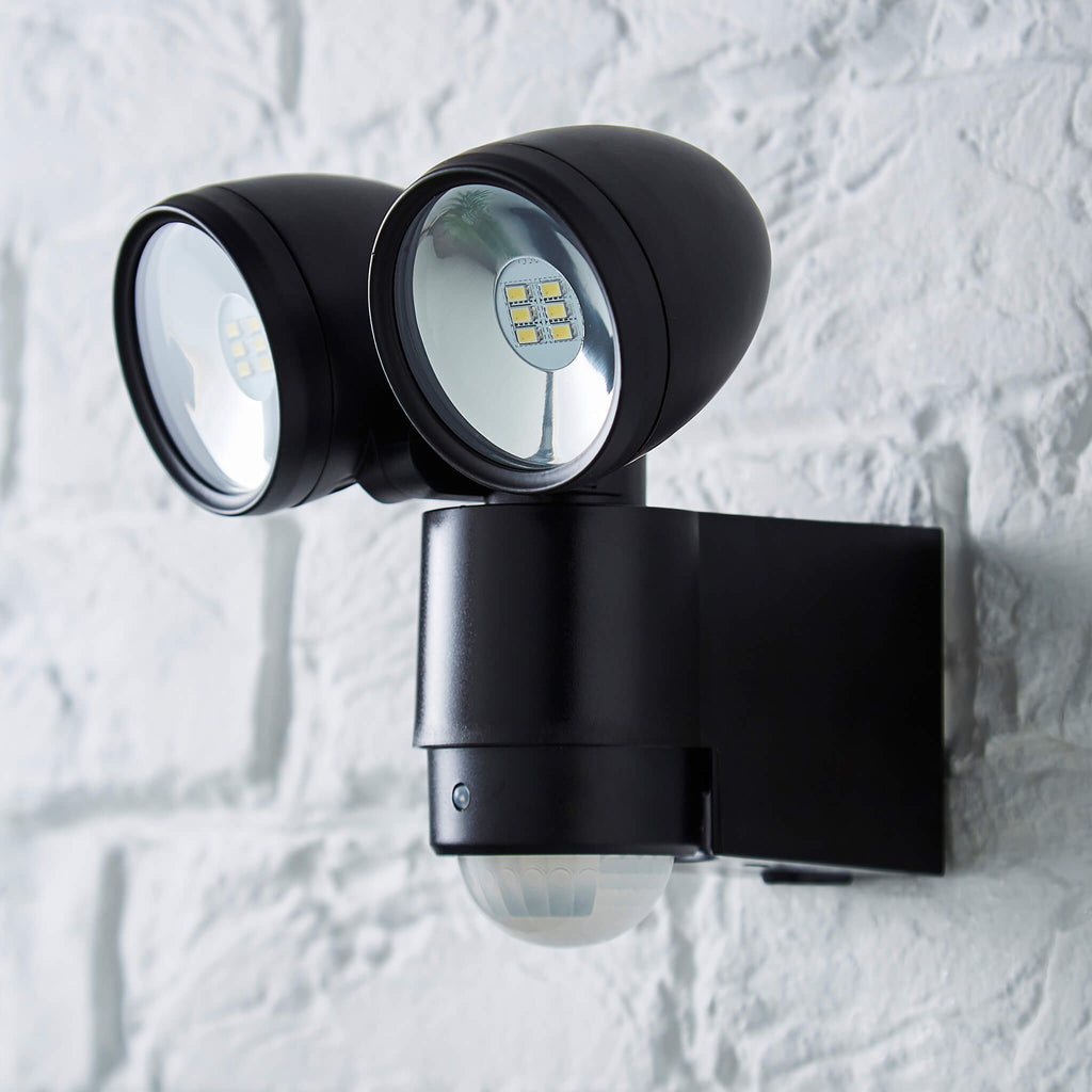 Oakton LED Outdoor Sensor Wall Spotlight