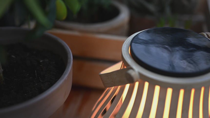 Leo To-Go Bamboo Solar Rechargeable Lamp