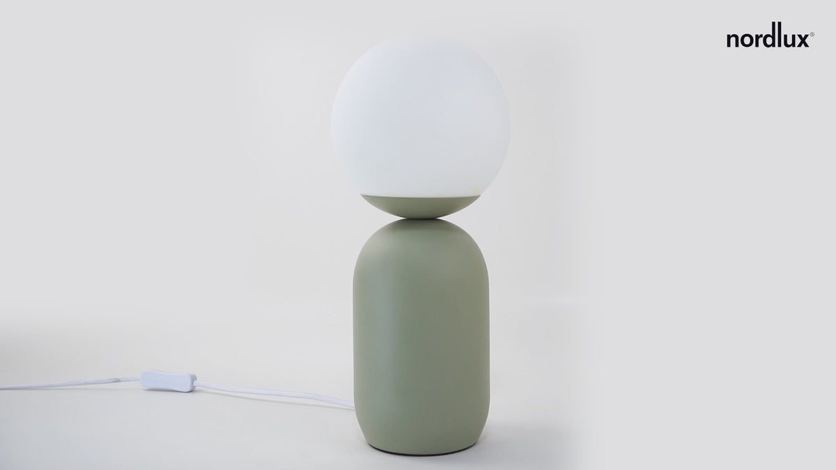 Notti Frosted Glass Globe Table Lamp