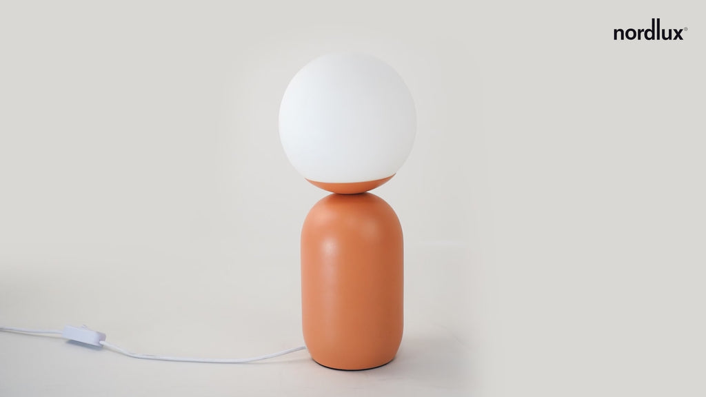 Notti Frosted Glass Globe Table Lamp