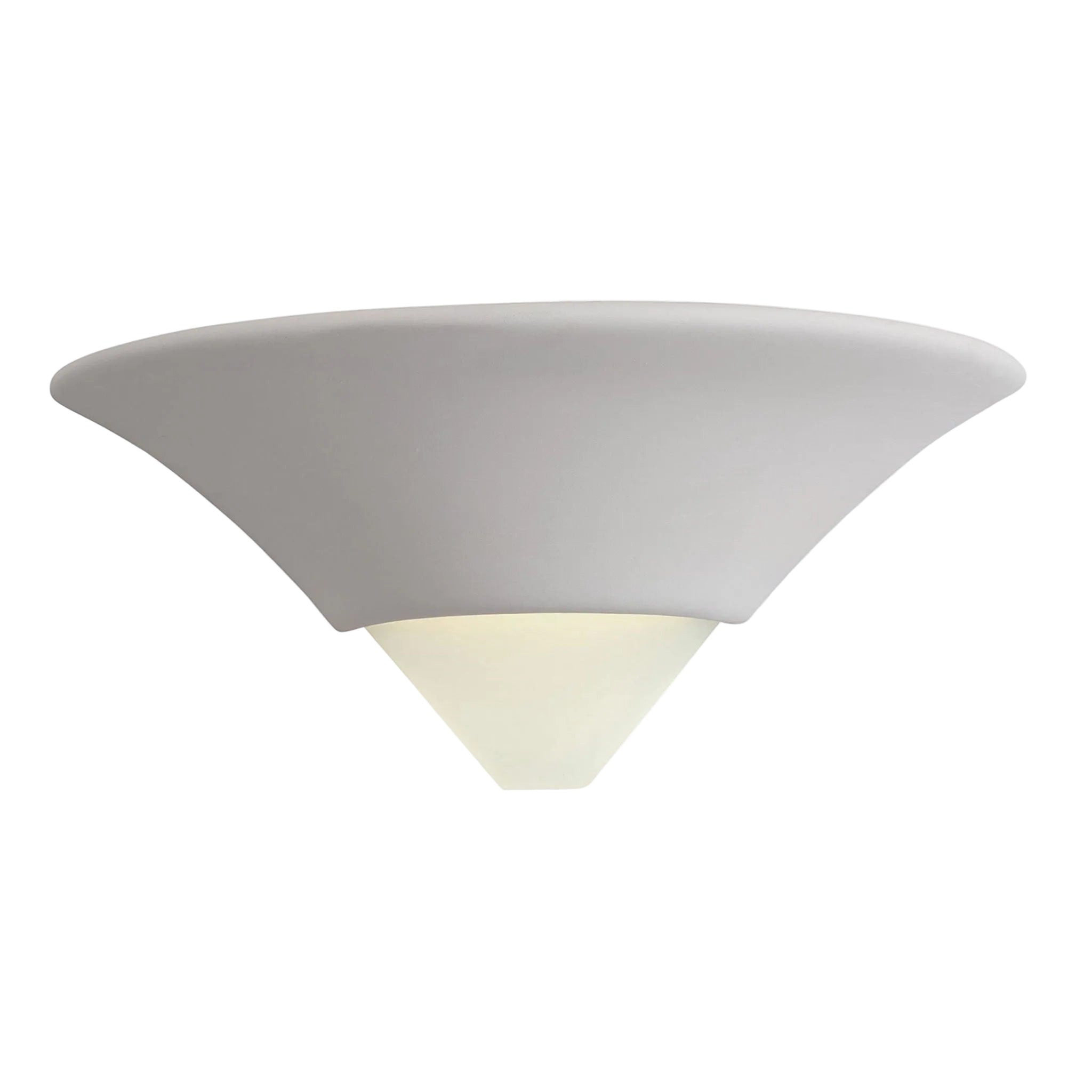 Remy Paintable Fan Ceramic Wall Light
