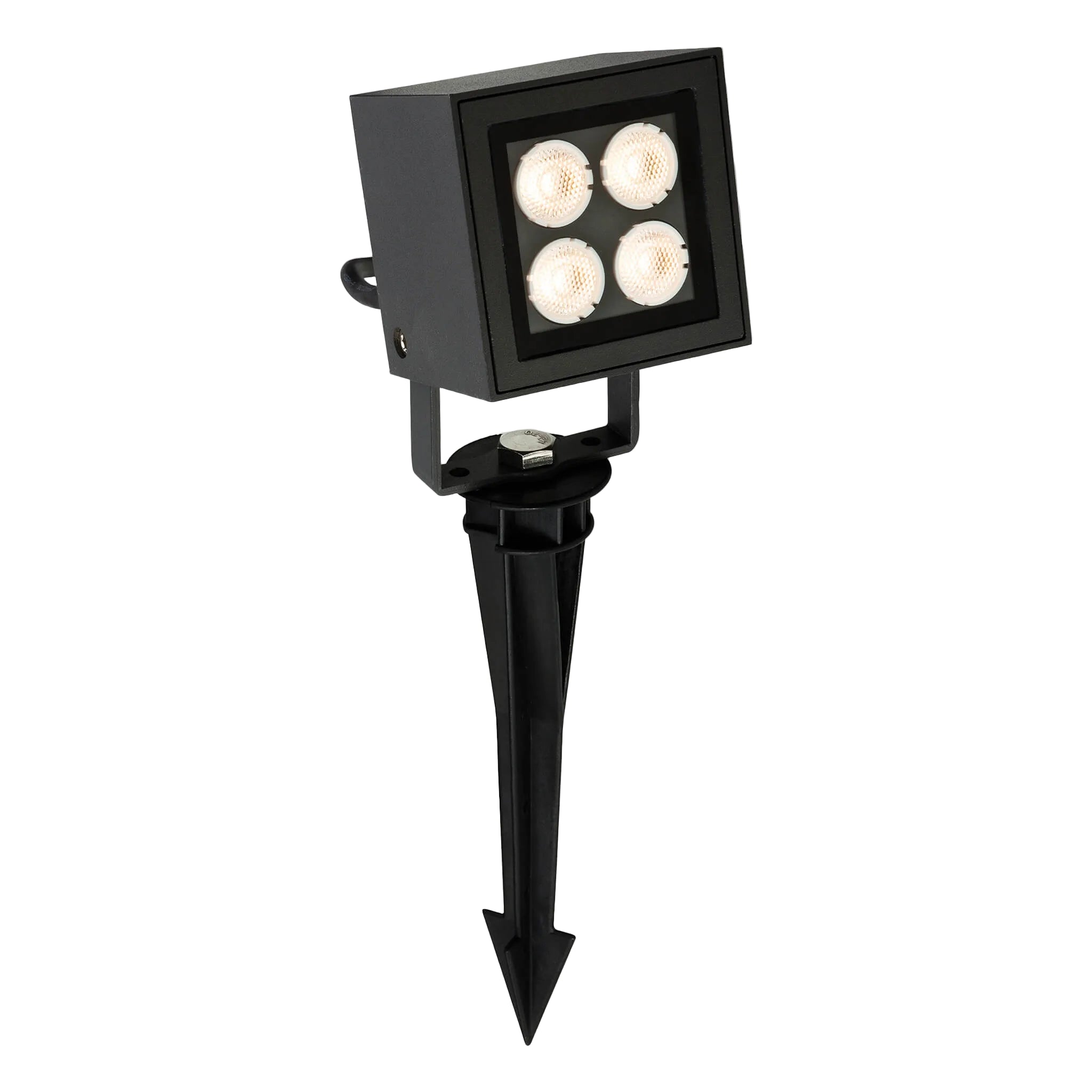 Square 8w LED Garden Spike Light