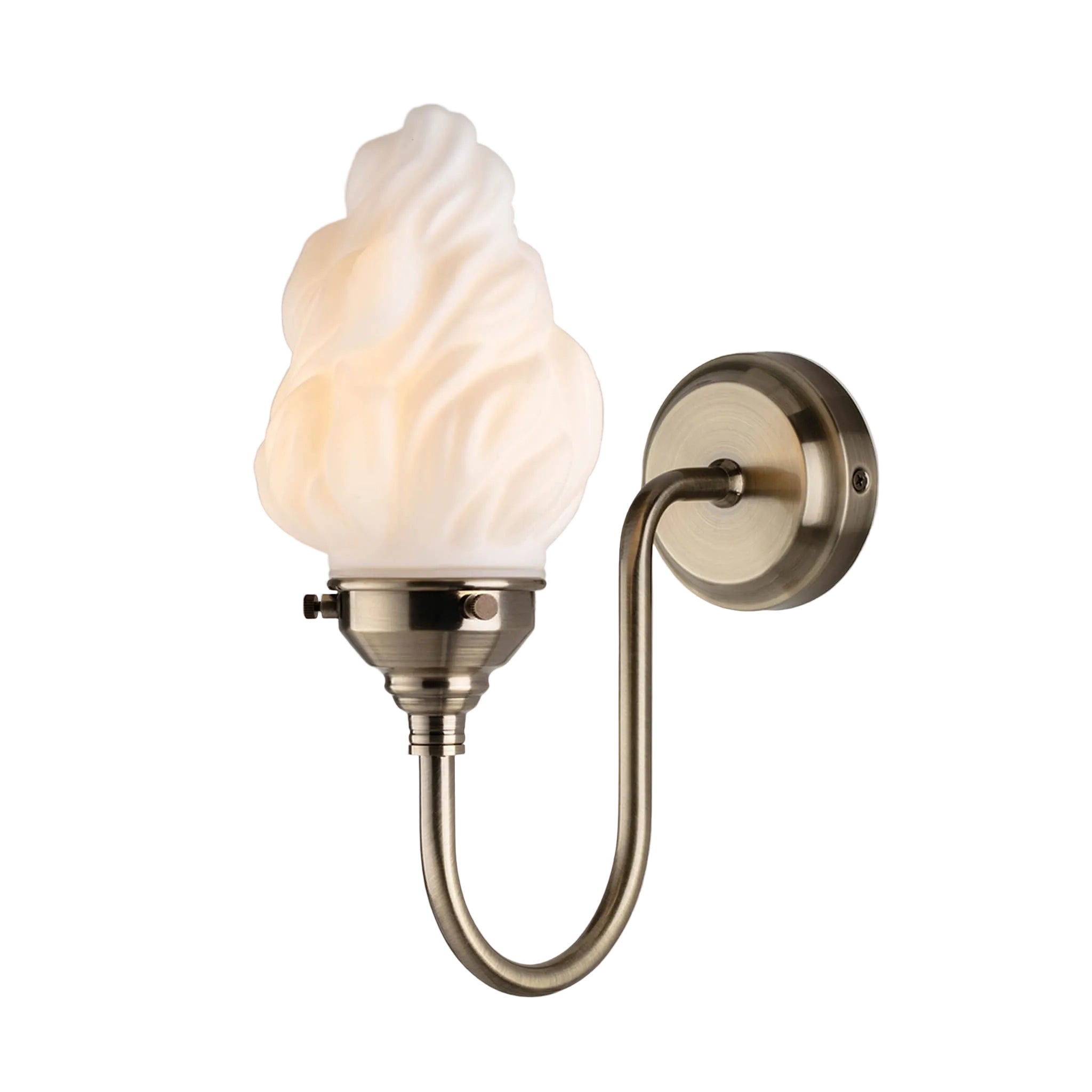 Torch Glass Flame Wall Light Sconce