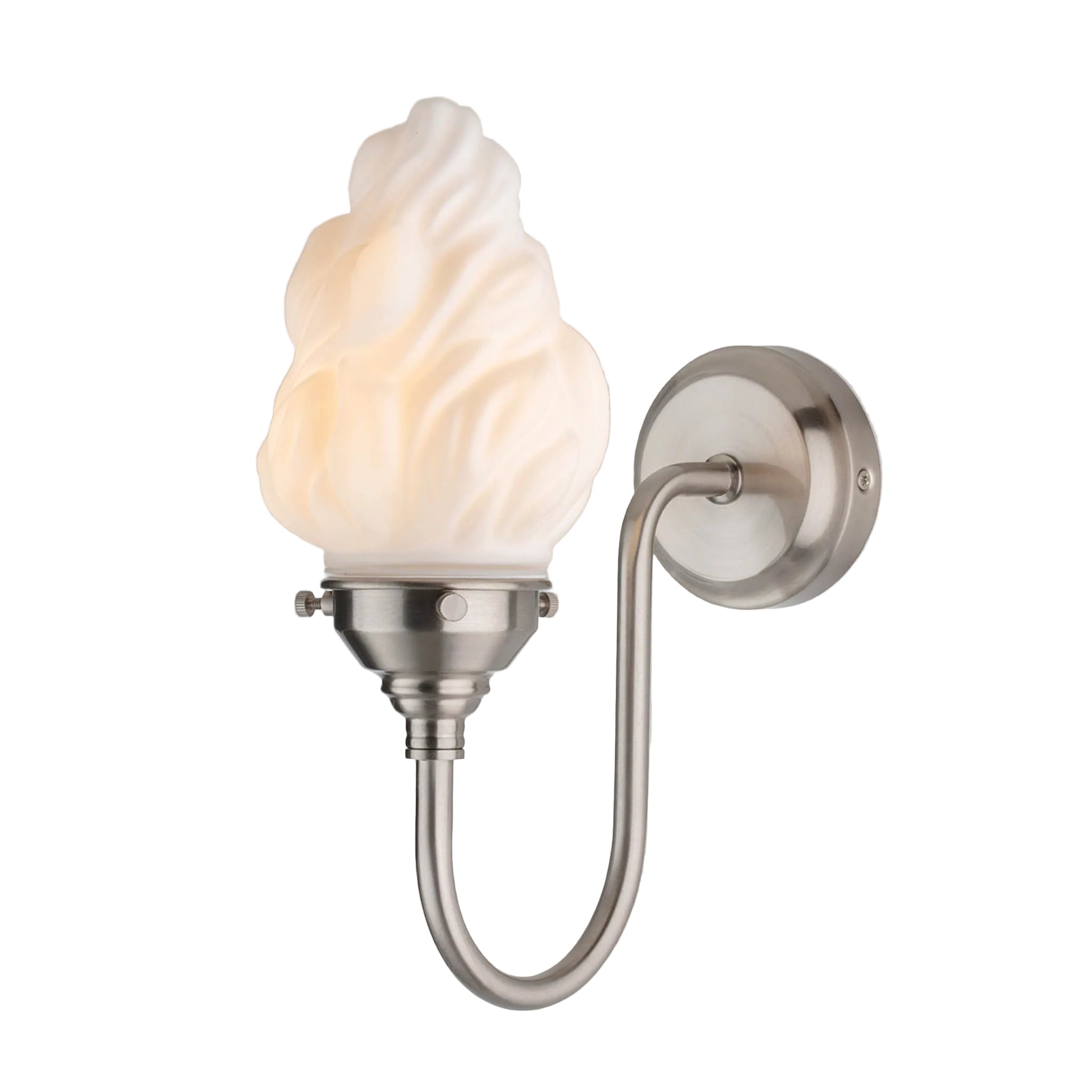 Torch Glass Flame Wall Light Sconce