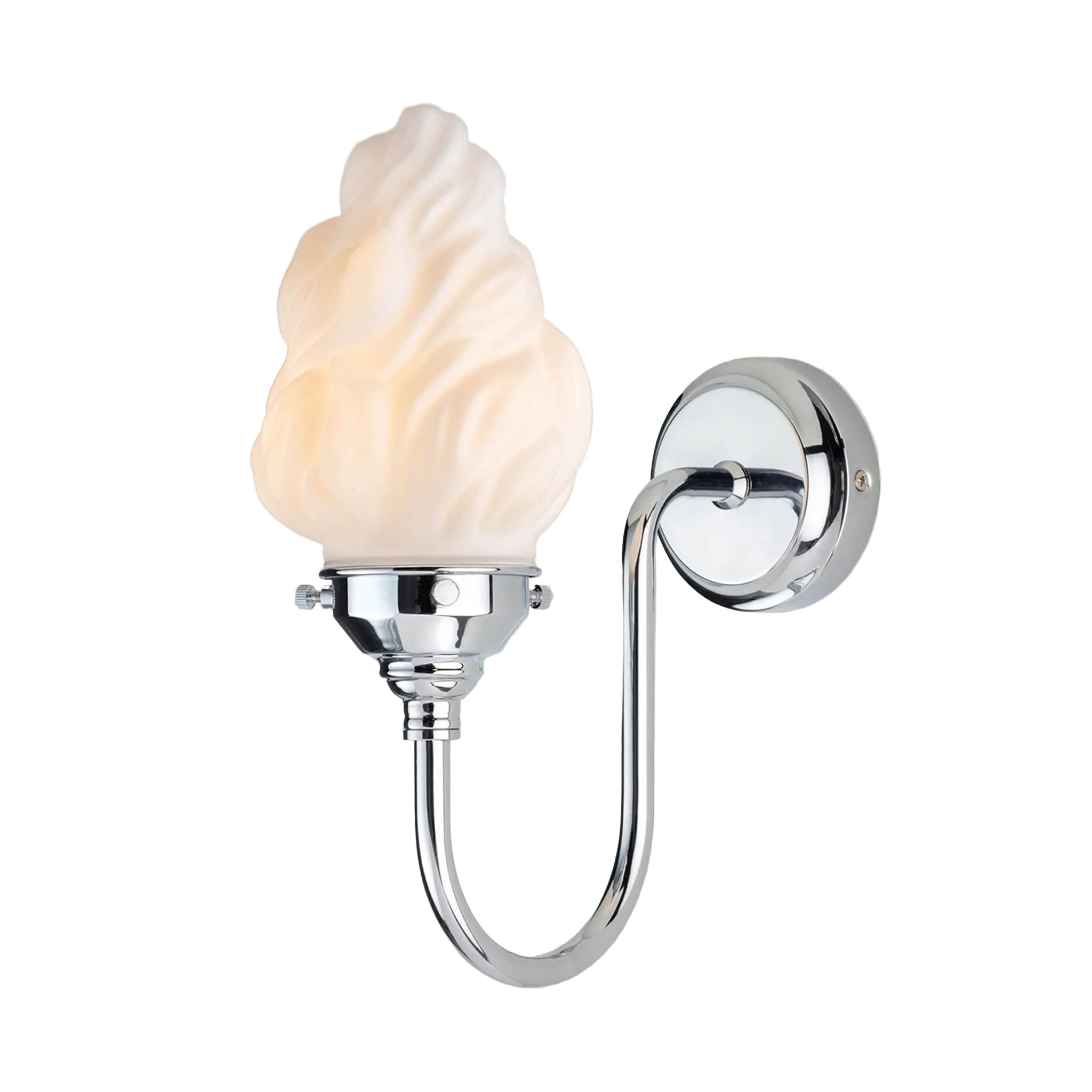 Torch Glass Flame Wall Light Sconce