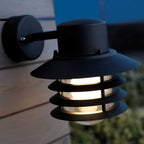 Nordlux Vejers Down Wall Lantern - Black-Lampsy