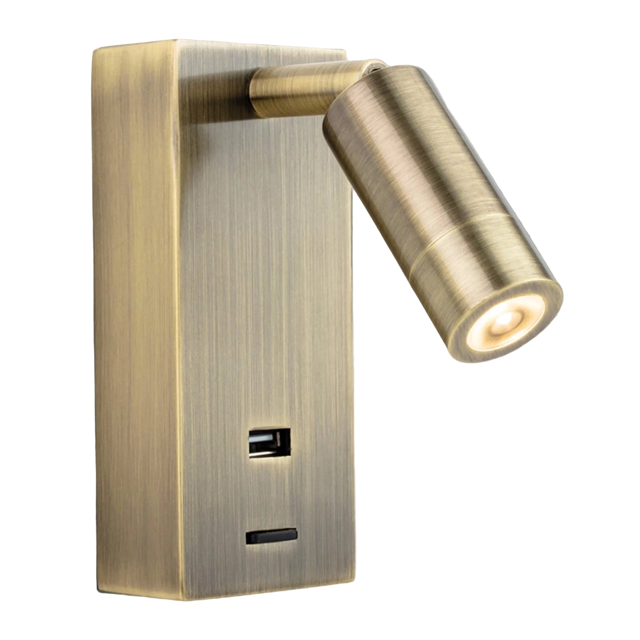 Wren LED Wall Spotlight with USB Charger