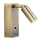Wren LED Wall Spotlight with USB Charger