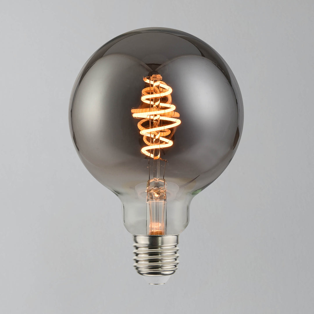 Deco Spiral 9.5cm Globe 5w LED Filament Bulb E27