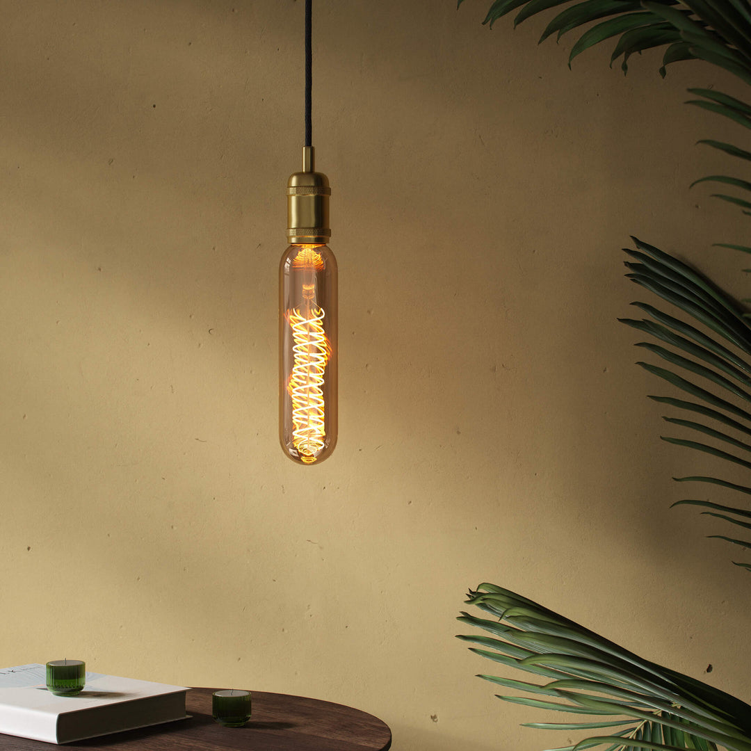 Deco Giants Gold Tubular 600lm 8.5w LED Filament Bulb - E27