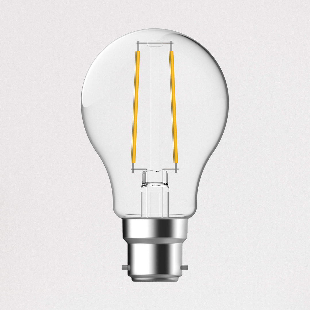 Energetic B22 4.6w 460lm A60 Warm White LED Filament Light Bulb - -Lampsy