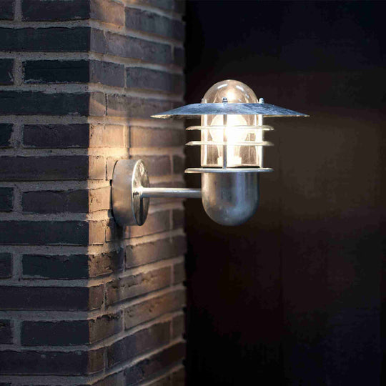 Nordlux Agger Galvanised Outdoor Wall Light - Outdoor Lighting - Lampsy