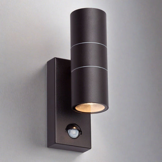 Lampsy Astor Up & Down PIR Sensor Wall Light - Black-Lampsy