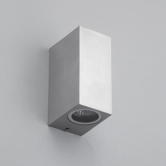 Lampsy Axel Cube Up & Down Wall Light - Aluminium-Lampsy