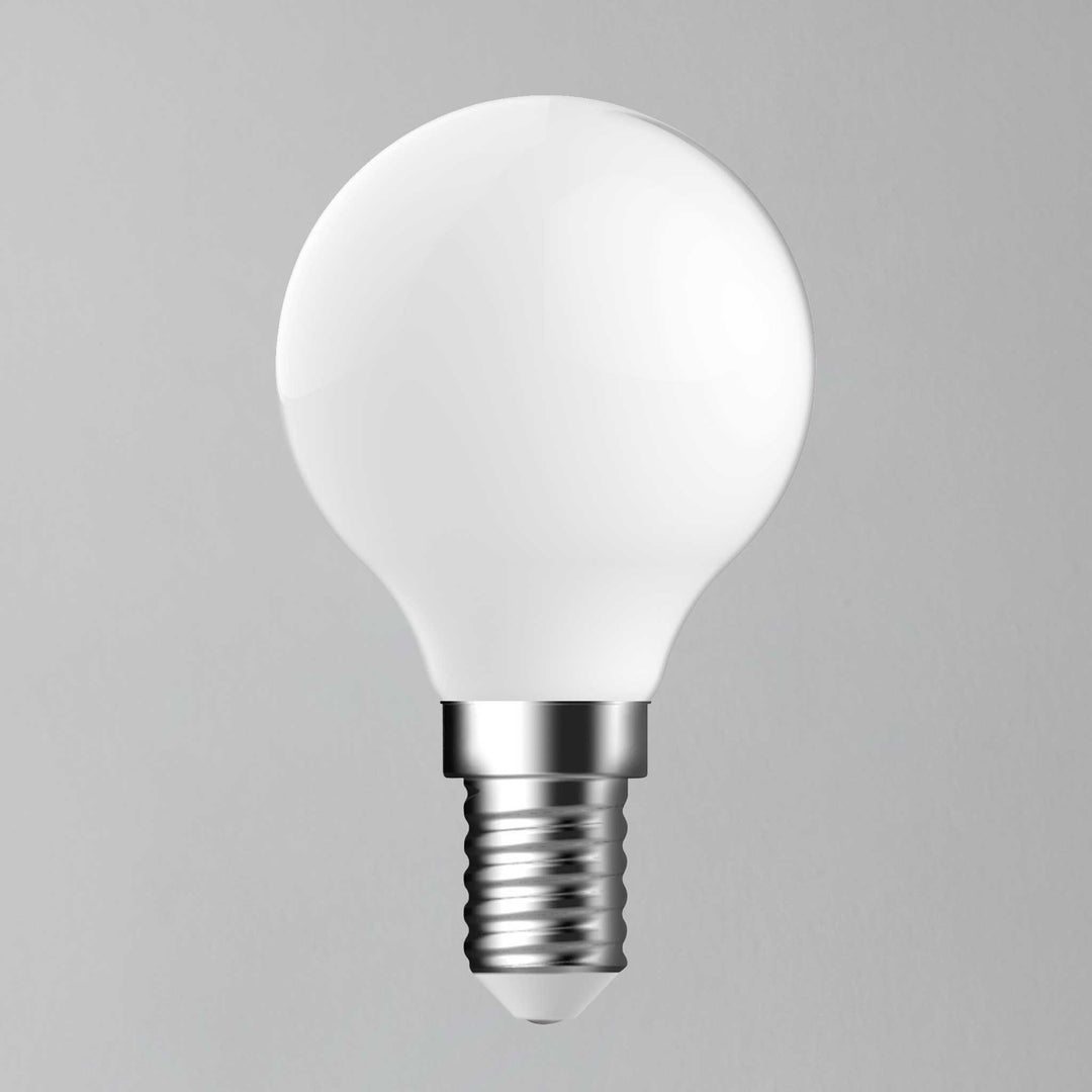 E14 470lm 4.6w G45 Golf Opal LED Cool White Light Bulb