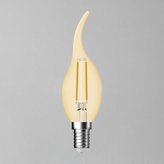 E14 400lm 4.8w Bent-tip Candle LED Filament Dimmable Light Bulb
