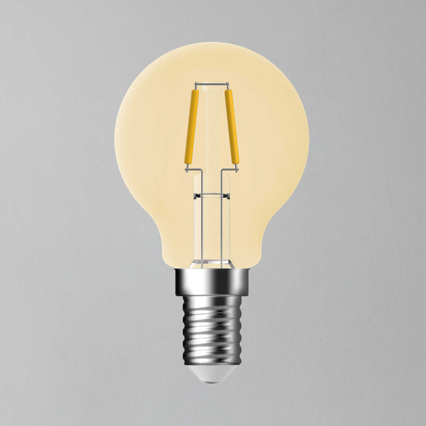 E14 400lm 4.8w Golf LED Filament Warm White Dimmable Light Bulb