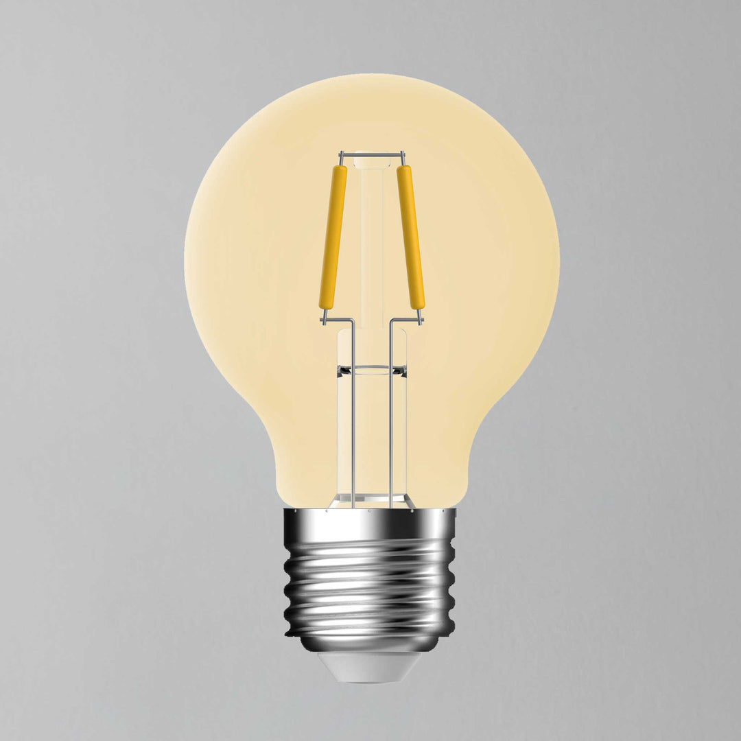E27 400lm 4.8w Golf LED Filament Warm White Light Bulb