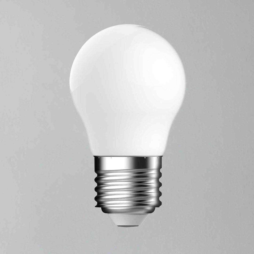 E27 470lm 4.6w G45 Golf Opal LED Warm White Dimmable Light Bulb