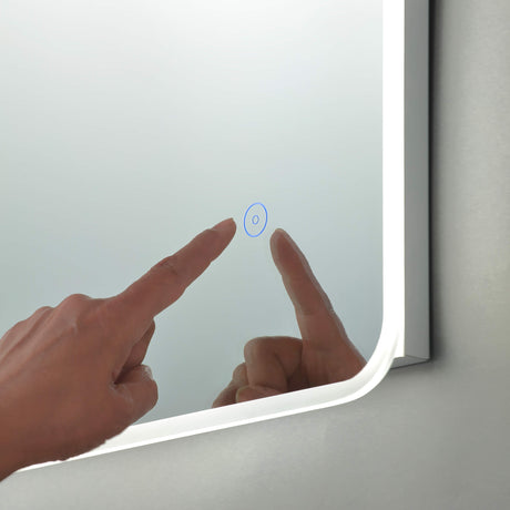Lampsy Edge 600x800mm LED Illuminated Bathroom Mirror - -Lampsy