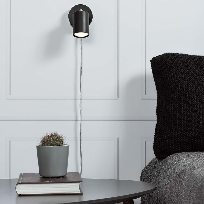 Nordlux Explore Wall Lamp - Black - Wall Lights - Lampsy