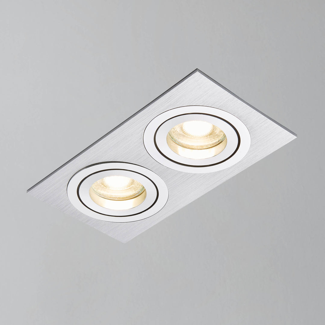 Ezra Adjustable 2 Light Square Recessed Downlight