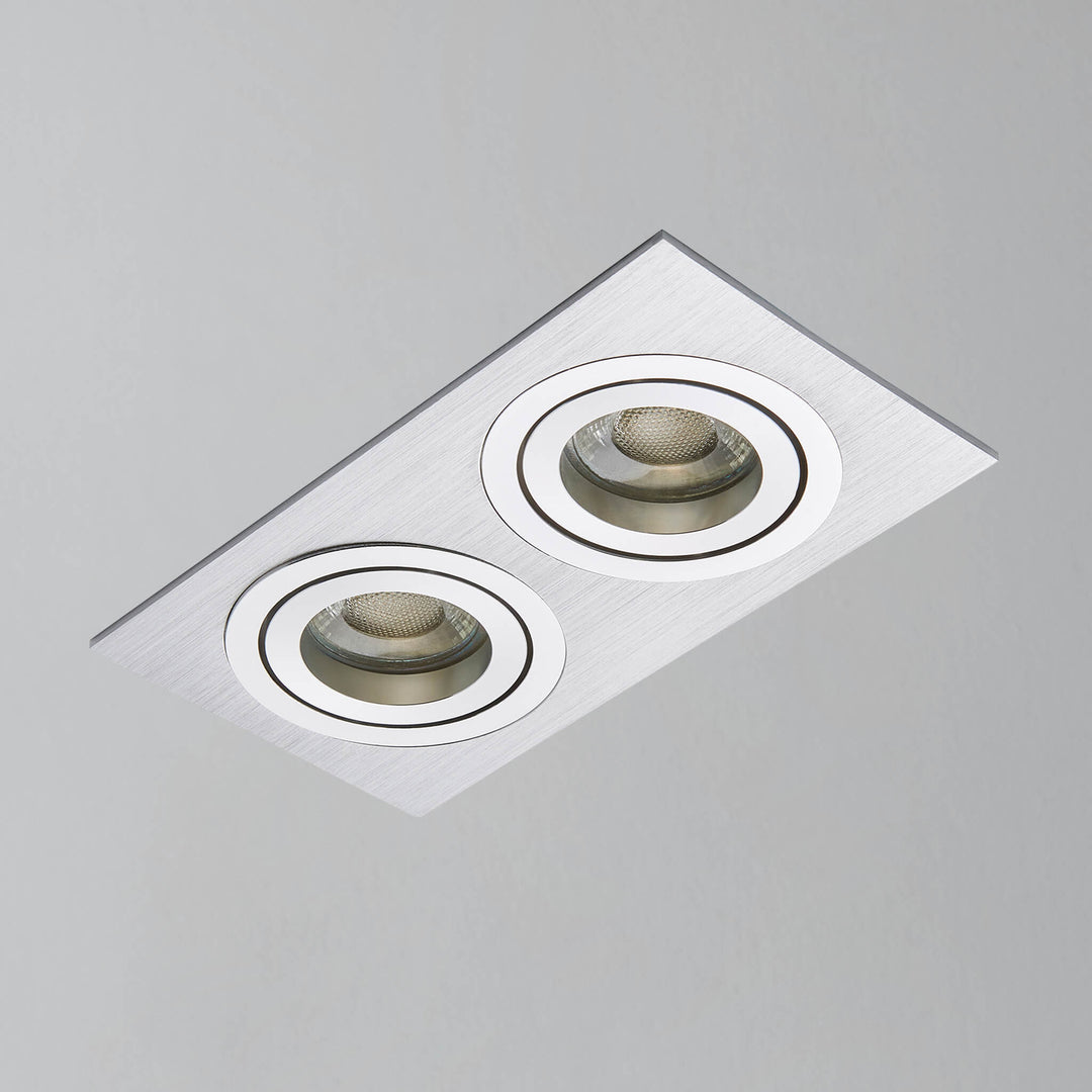 Ezra Adjustable 2 Light Square Recessed Downlight