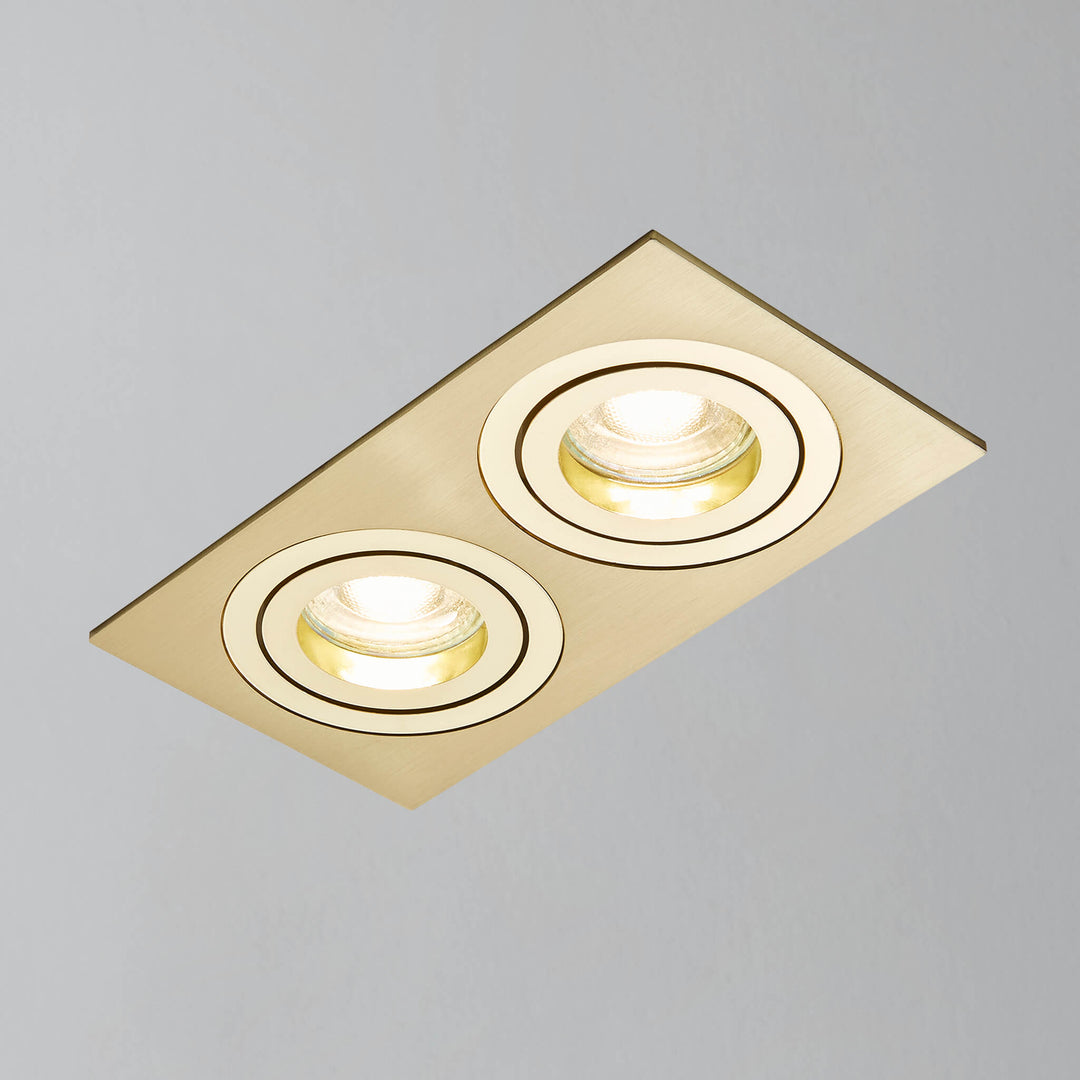 Ezra Adjustable 2 Light Square Recessed Downlight