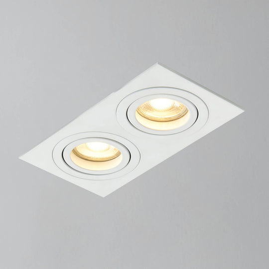 Ezra Adjustable 2 Light Square Recessed Downlight