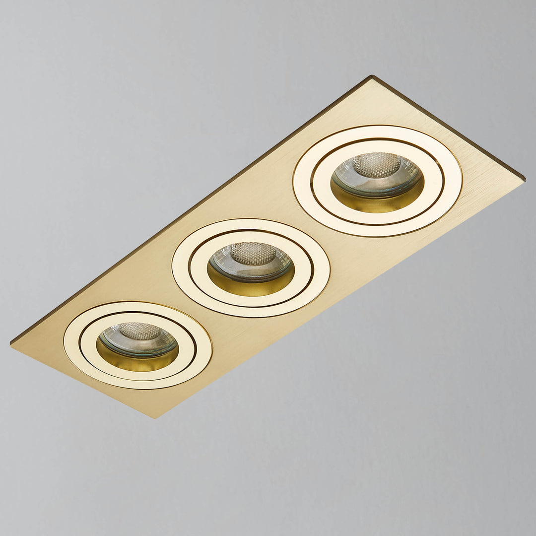 Ezra Adjustable 3 Light Square Recessed Downlight