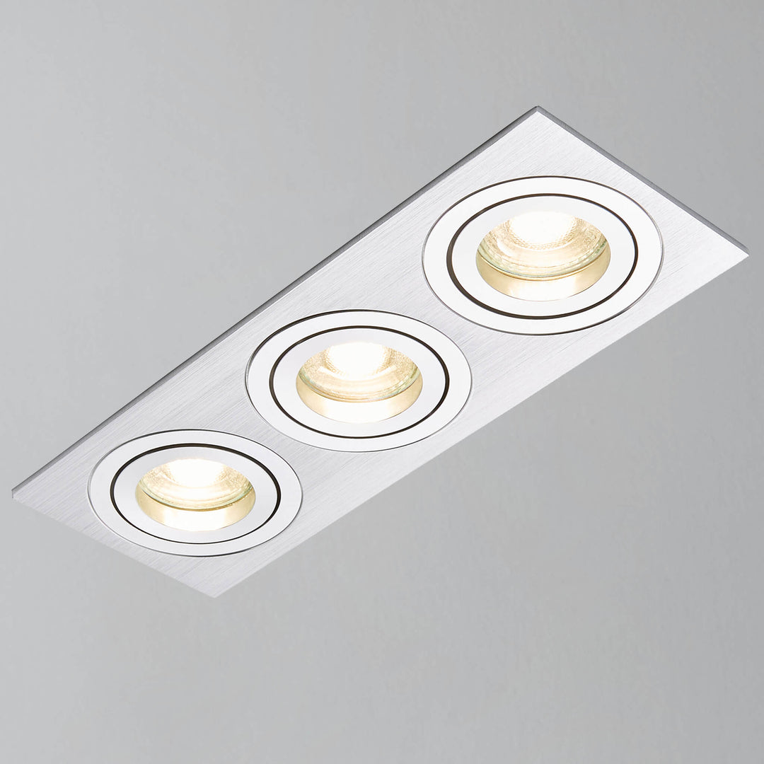 Ezra Adjustable 3 Light Square Recessed Downlight