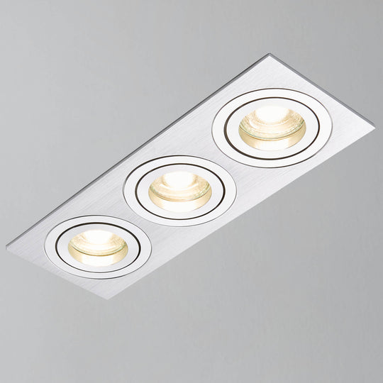 Ezra Adjustable 3 Light Square Recessed Downlight