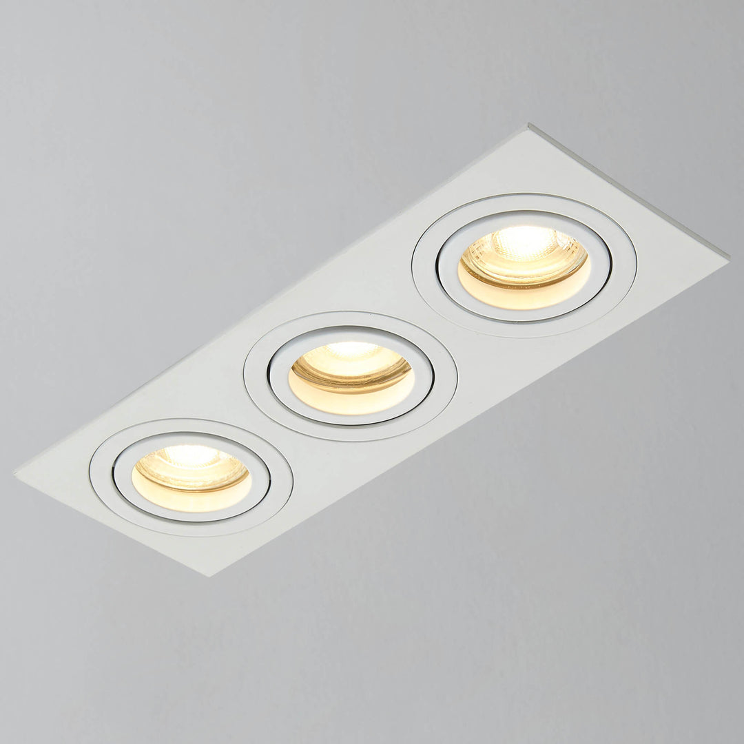 Ezra Adjustable 3 Light Square Recessed Downlight