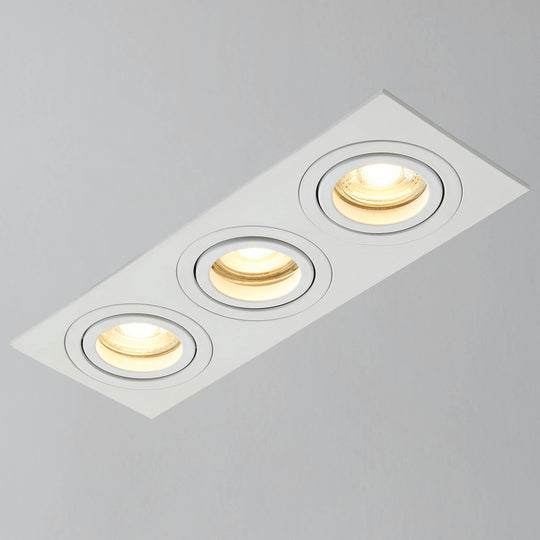 Ezra Adjustable 3 Light Square Recessed Downlight