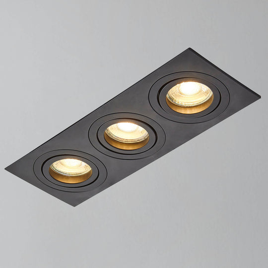 Ezra Adjustable 3 Light Square Recessed Downlight