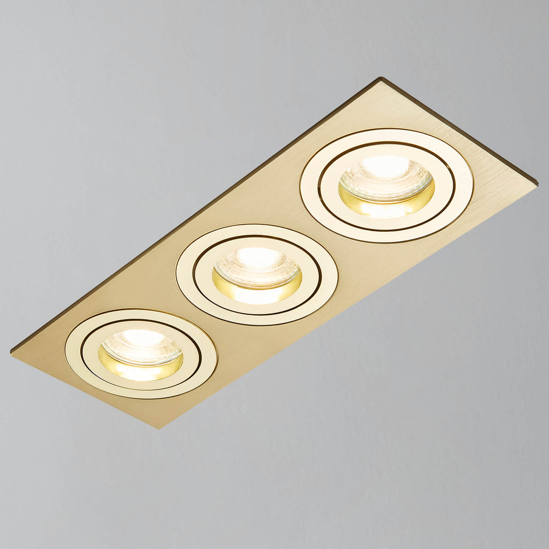Ezra Adjustable 3 Light Square Recessed Downlight