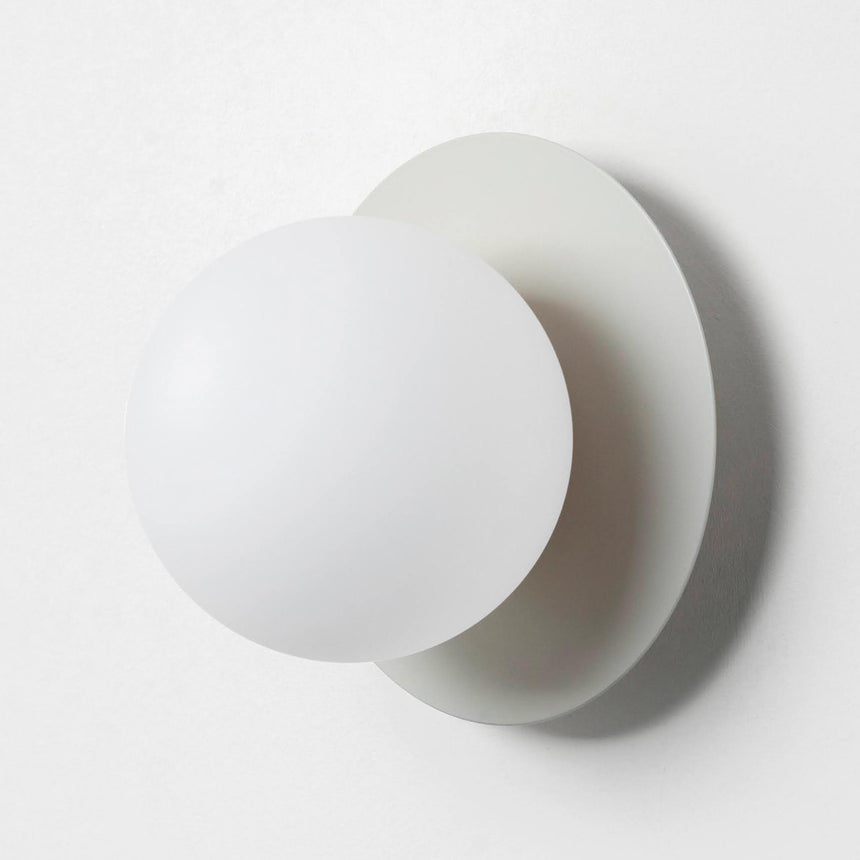 Opal Disk Wall Light, Sand