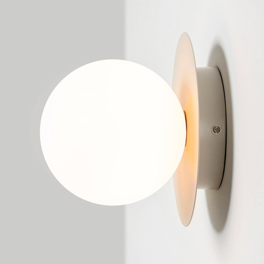 Opal Disk Wall Light, Sand