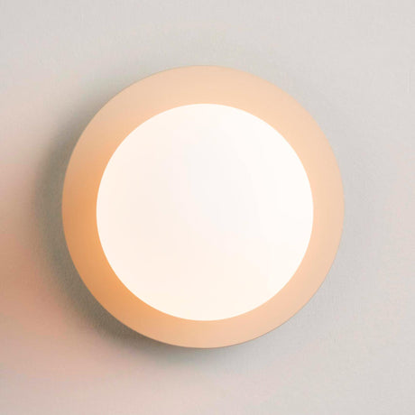 Opal Disk Wall Light, Sand