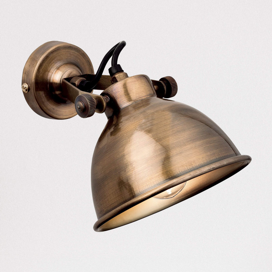 Lampsy FLR Huxley Wall Light - Antique Brass-Lampsy